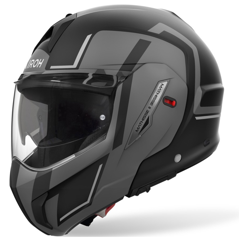 Airoh Mathisse 2 Genius moto ķivere matēti pelēka