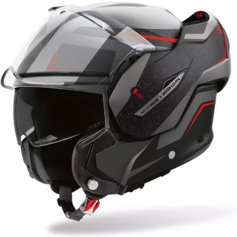 Airoh Mathisse 2 Magnet Matte pelēk-melni-arkana atvāžamā motocikla ķivere