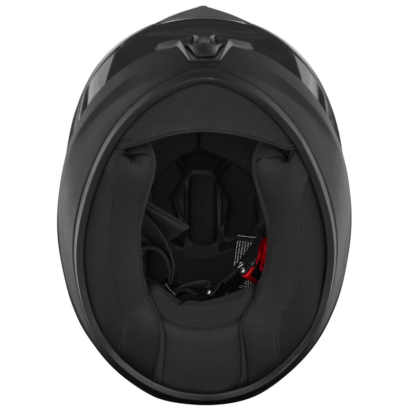 Bērnu integrālā motociklu ķivere NOX N731 matēts melns