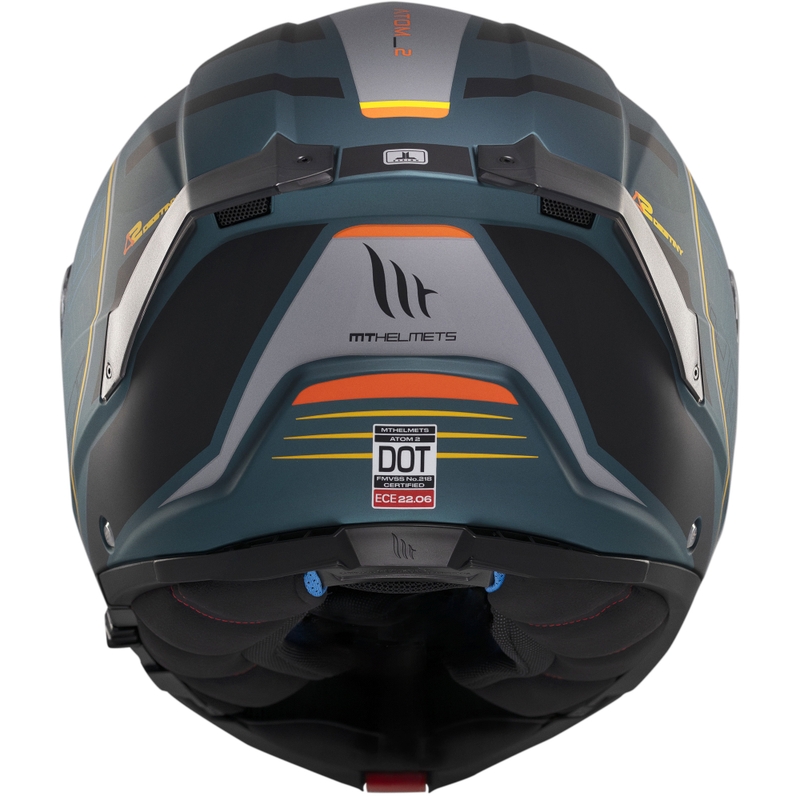 MT Atom 2 SV Destiny flip-up motociklu ķivere matēti zaļgani melna