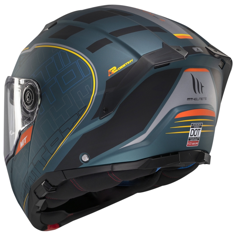 MT Atom 2 SV Destiny flip-up motociklu ķivere matēti zaļgani melna