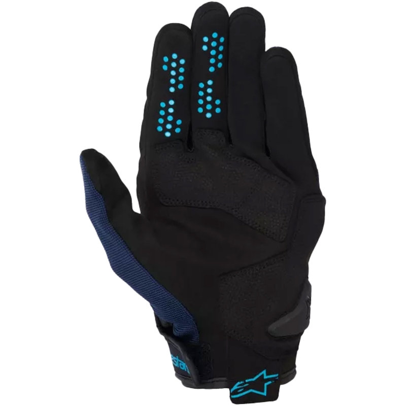 Alpinestars Chrome V2 Black-Blue-Light Blue Motocikla cimdi