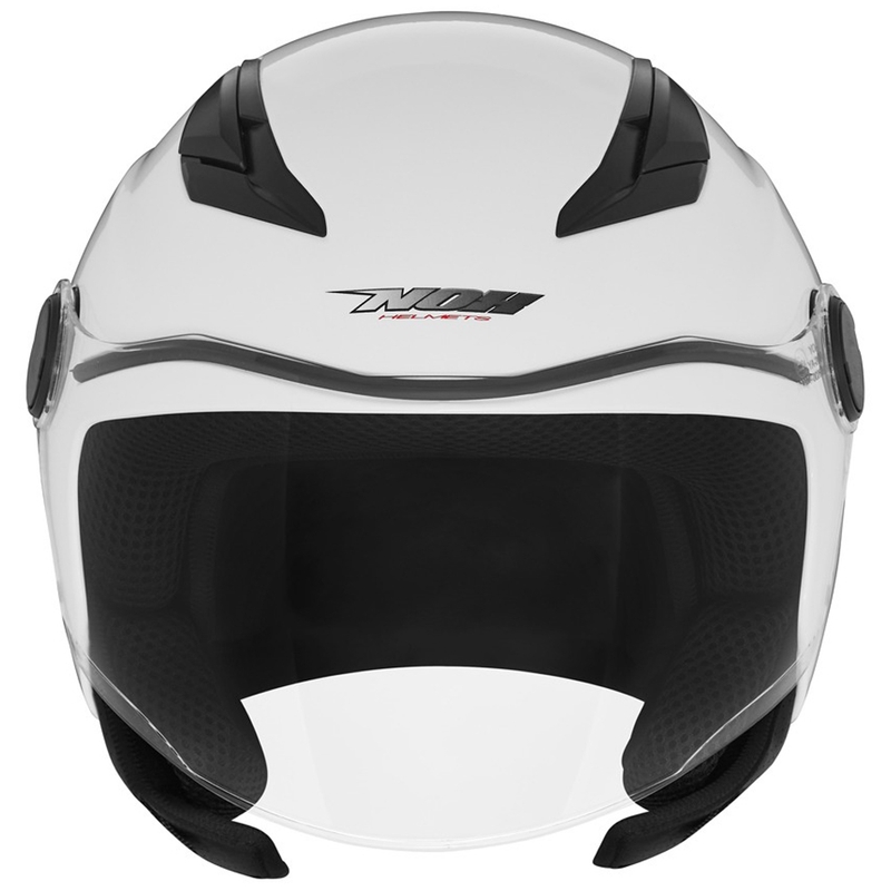 Bērnu atvērtā motociklu ķivere NOX N710 balta