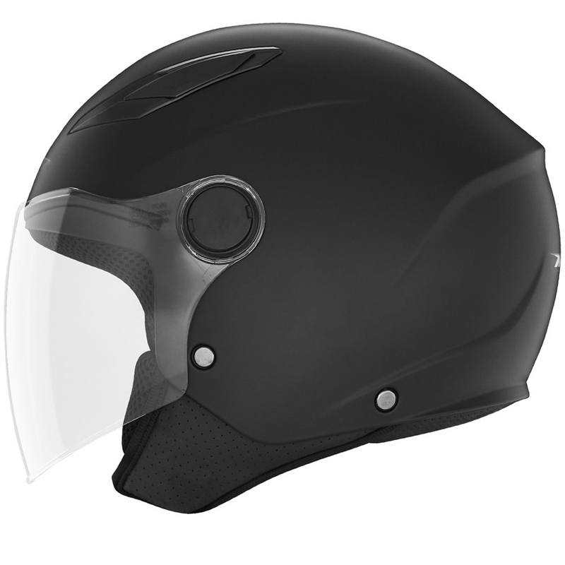 Bērnu atvērtā motociklu ķivere NOX N710 matēti melna