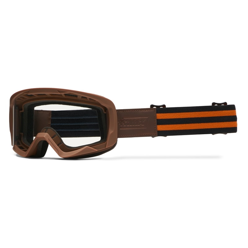 Motokrosa brilles iMX Endurance Rust brūni oranžas ar oranžu pleksi