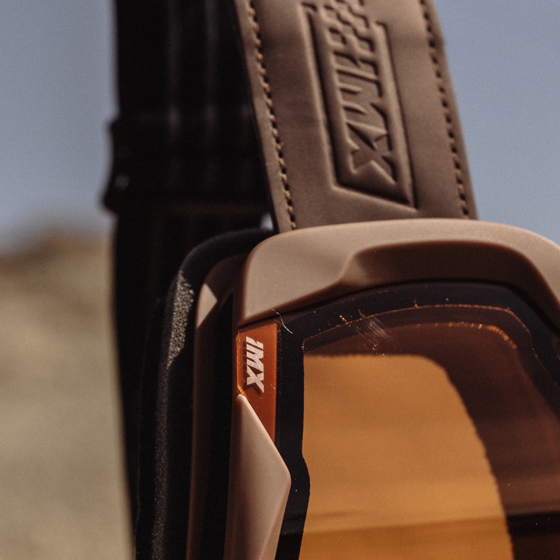 Motokrosa brilles iMX Endurance Rust brūni oranžas ar oranžu pleksi