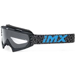 Motokrosa brilles iMX Mud black-grey-blue ar caurspīdīgu pleksi