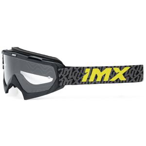 Motokrosa brilles iMX Mud black-grey-fluo yellow ar caurspīdīgu pleksi