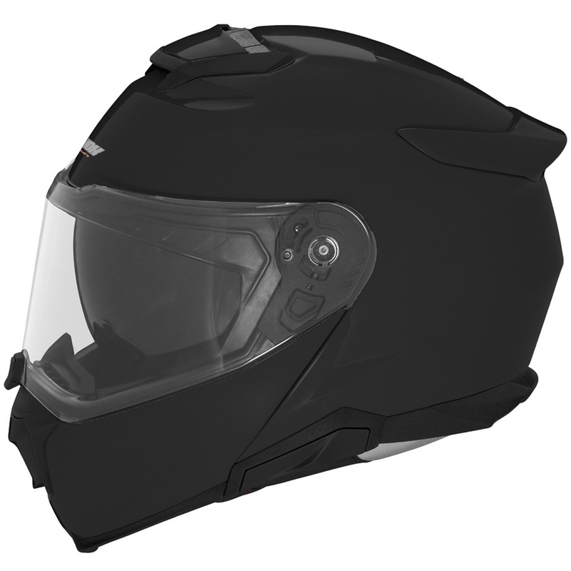 Atverama motocikla ķivere NOX N967 spīdīgi melna