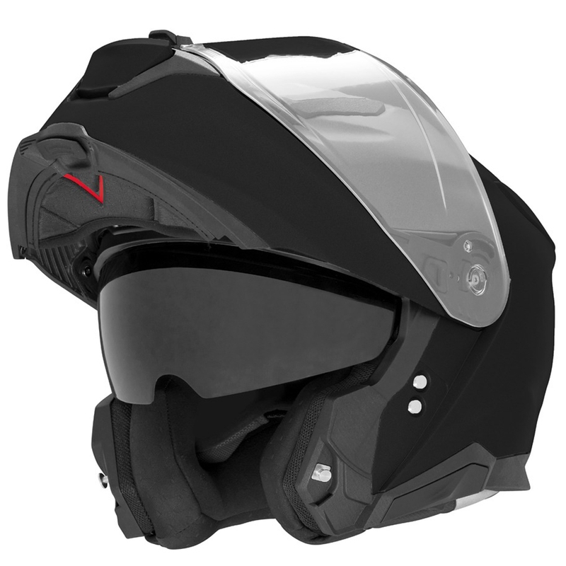 Atverama motocikla ķivere NOX N967 spīdīgi melna