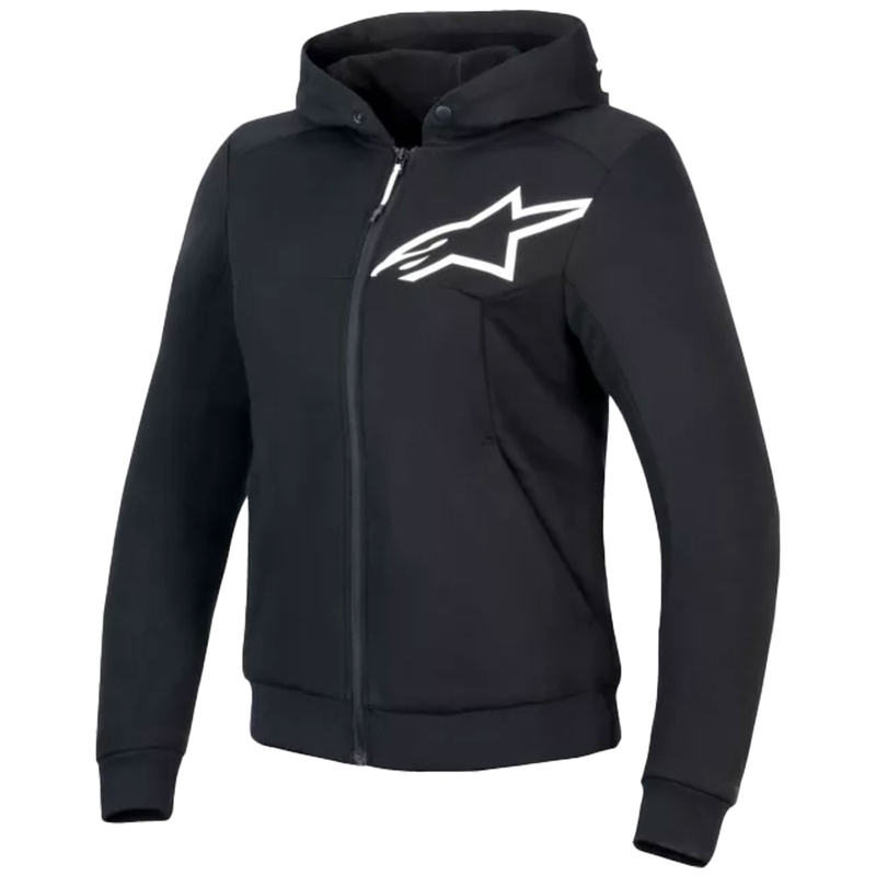 Alpinestars Stella Chrome V2 Sport Sieviešu motocikla jaka ar kapuci Black