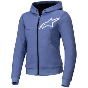 Alpinestars Stella Chrome V2 Sport Sieviešu motocikla jaka ar kapuci Blue