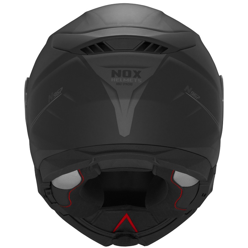Atverama motocikla ķivere NOX N967 Synchro matēti melna-pelēka