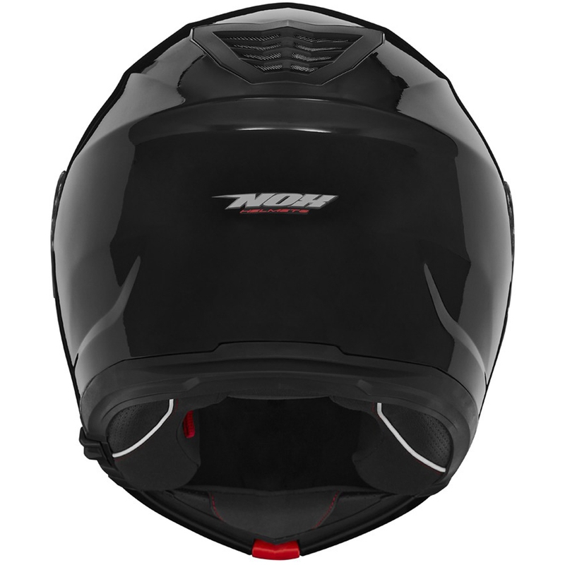 Flip-up motociklu ķivere NOX N968 spīdīgi melna