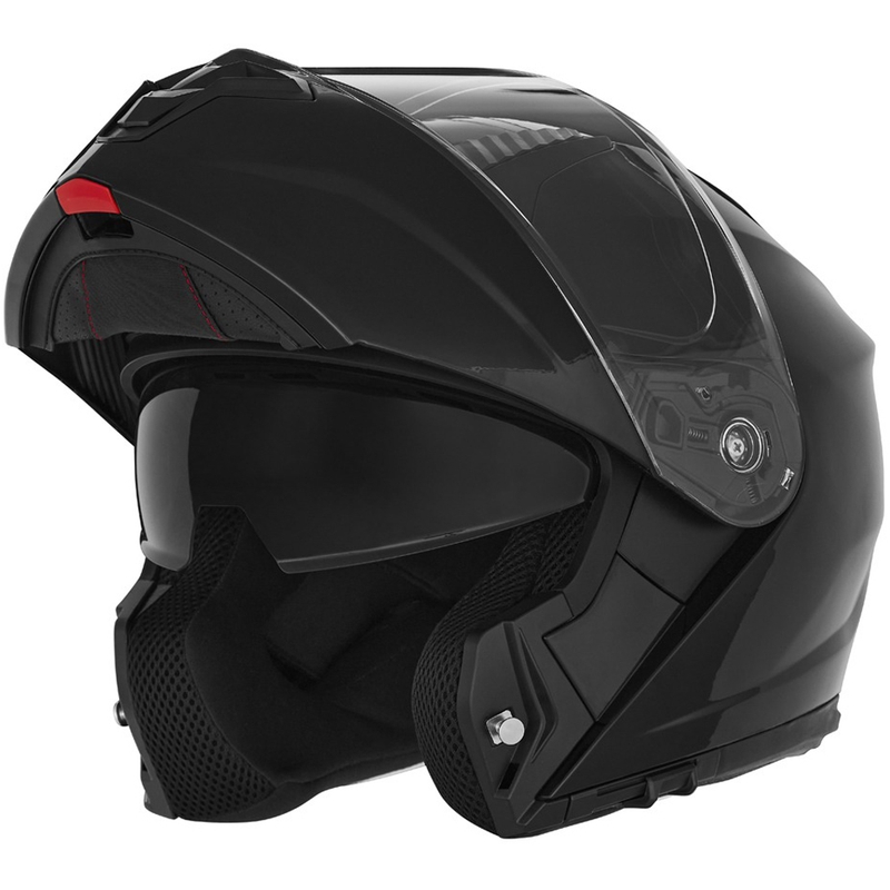 Flip-up motociklu ķivere NOX N968 spīdīgi melna