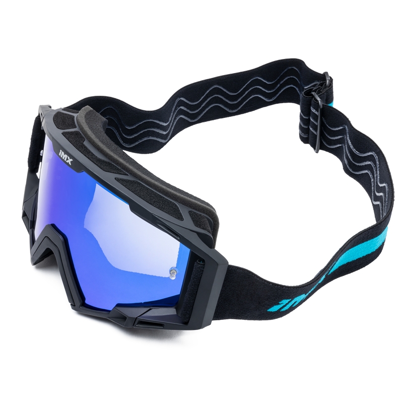 Motokrosa brilles iMX Sand melns-zils ar zilu iridija pleksi