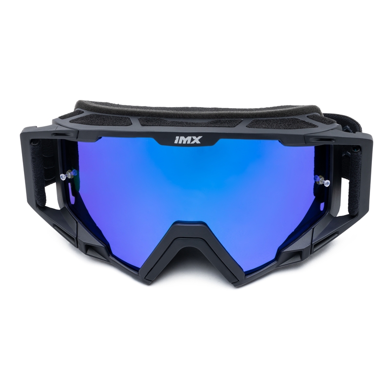 Motokrosa brilles iMX Sand melns-zils ar zilu iridija pleksi