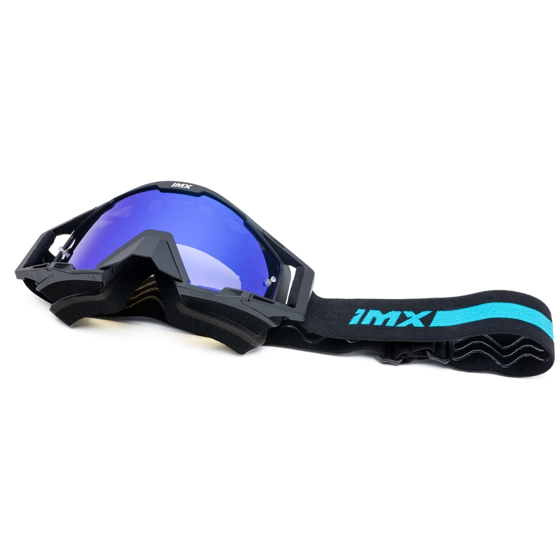 Motokrosa brilles iMX Sand melns-zils ar zilu iridija pleksi