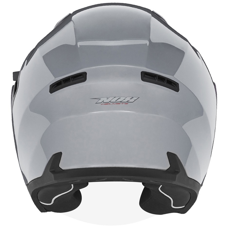 Atvērtā motociklu ķivere NOX N130 pelēka