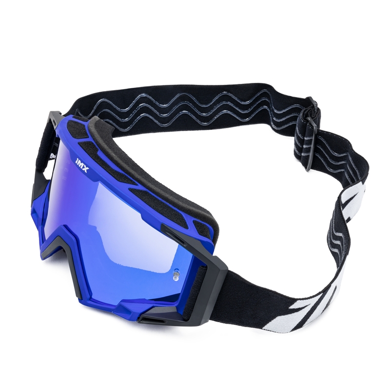Motokrosa brilles iMX Sand melns-zils ar iridija pleksi