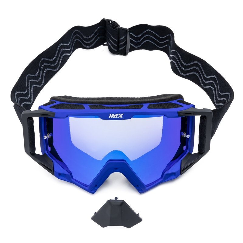 Motokrosa brilles iMX Sand melns-zils ar iridija pleksi