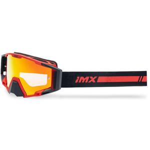 Motokrosa brilles iMX Sand melni sarkanas ar sarkanu iridija pleksi