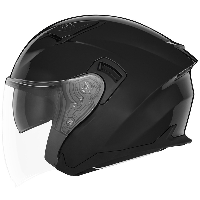 Atvērtā motociklu ķivere NOX N130 melna