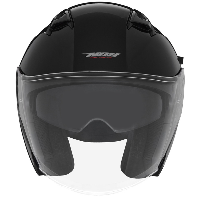 Atvērtā motociklu ķivere NOX N130 melna
