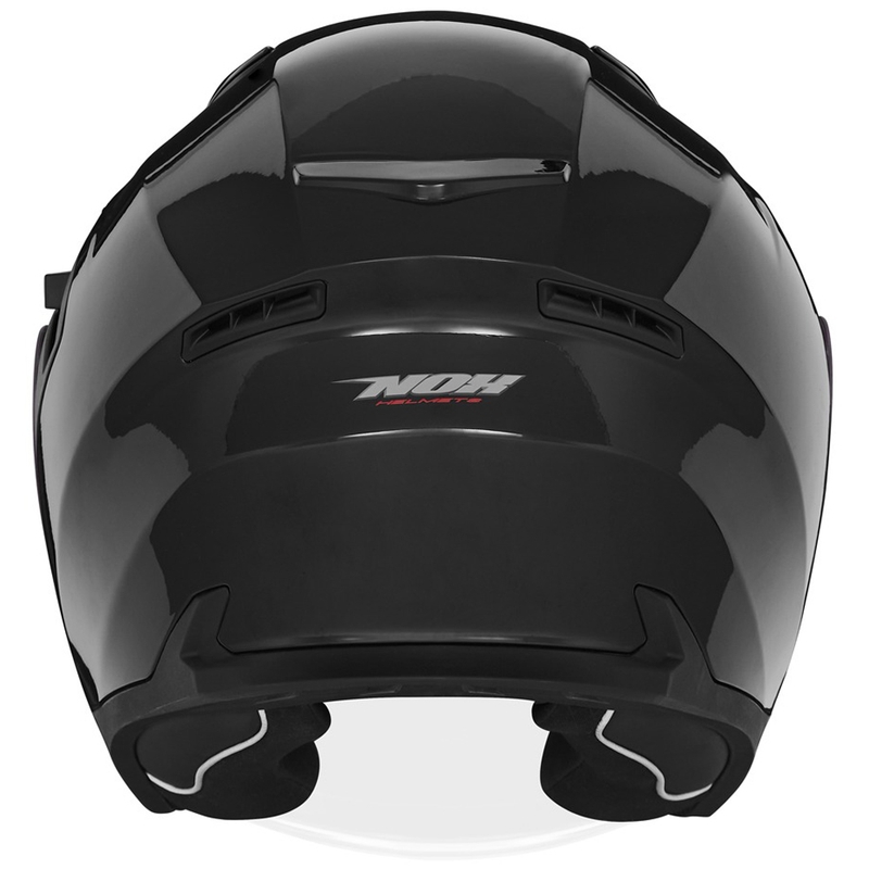 Atvērtā motociklu ķivere NOX N130 melna