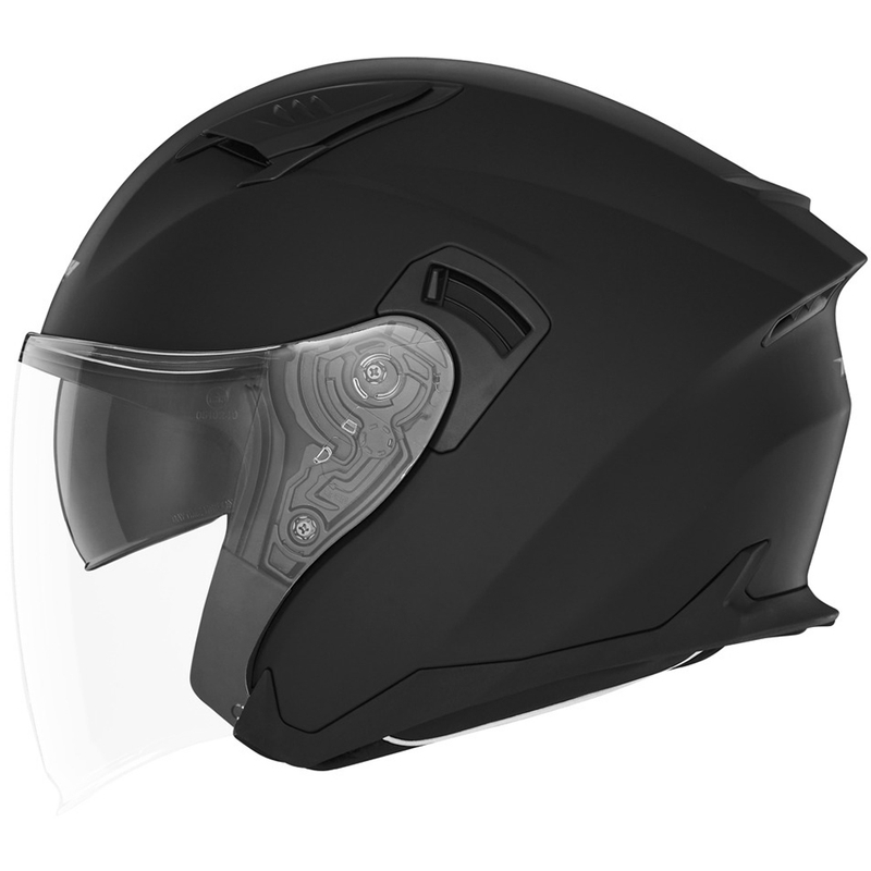 Atvērtā motociklu ķivere NOX N130 matēti melna