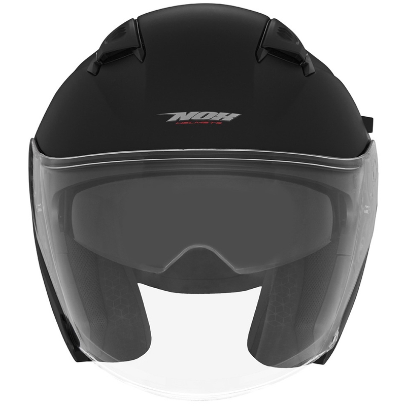 Atvērtā motociklu ķivere NOX N130 matēti melna