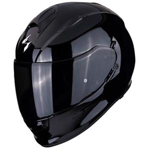 Integrēta motocikla ķivere Scorpion Exo-491 Solid black glossy