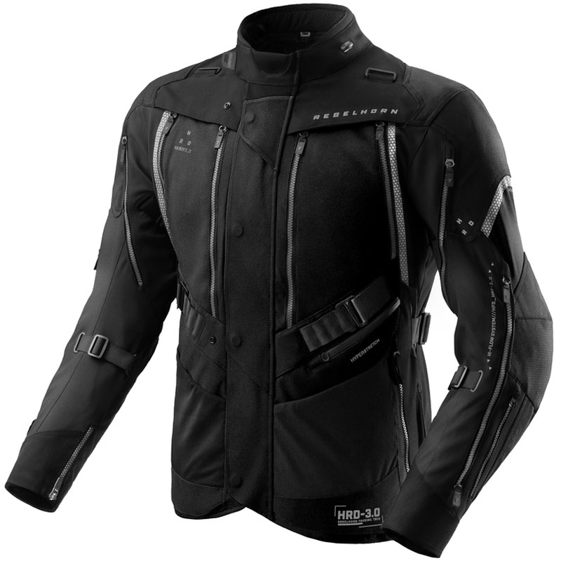 Rebelhorn Hardy 3.0 motocikla jaka melna