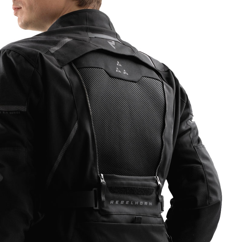 Rebelhorn Hardy 3.0 motocikla jaka melna