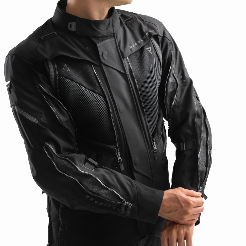 Rebelhorn Hardy 3.0 motocikla jaka melna