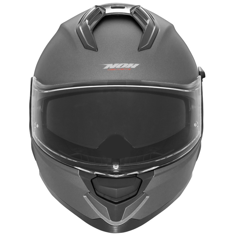 Integrēta motocikla ķivere NOX N304S matēta titāna krāsā