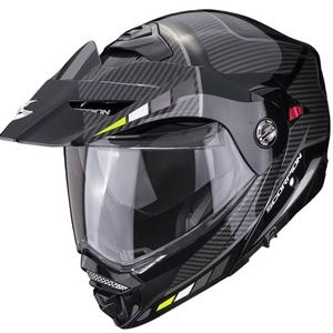 Motocikla ķivere SCORPION ADX-2 CAMINO melna-sudraba-fluorescenta dzeltena izpārdošana