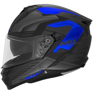 Integrālā motociklista ķivere NOX N304S CARVER matēta melnzilā krāsā