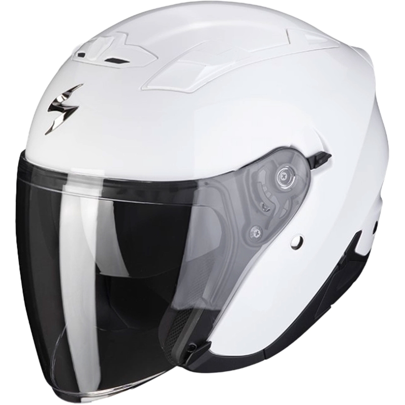 Atvērtā motociklista ķivere SCORPION EXO-230 Solid white