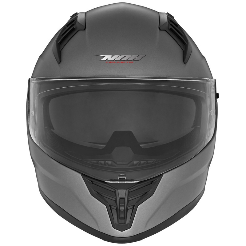 Integrālā motocikla ķivere NOX N401 matēta titāna krāsā
