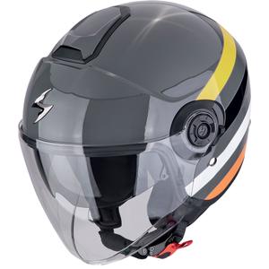 Atvērt ķivere Scorpion EXO-CITY II BEE pelēka-dzeltena-melna izpārdošana