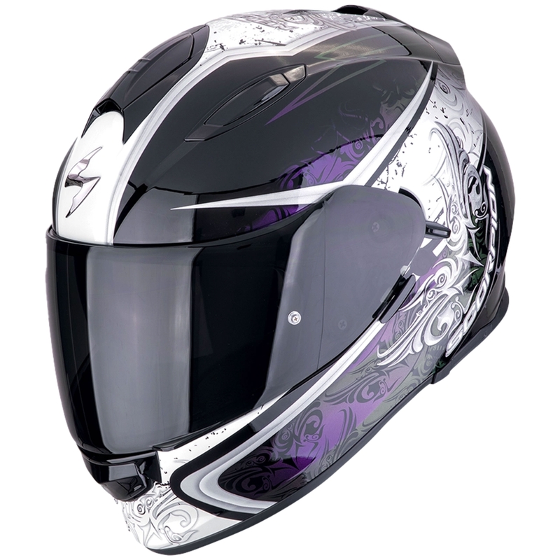 Integrēta motocikla ķivere Scorpion EXO-491 RUN melns hameleons