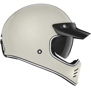 Integrālā motociklista ķivere NOX PREMIUM SEVENTY II ziloņkaula balta