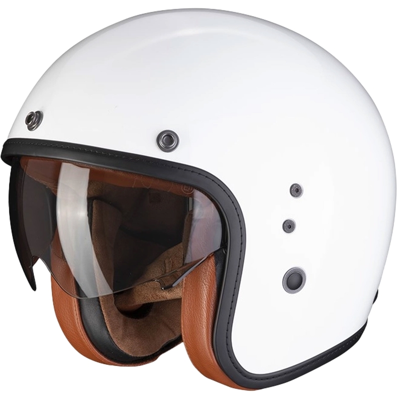 Atvērt ķivere SCORPION BELFAST EVO LUXE balta