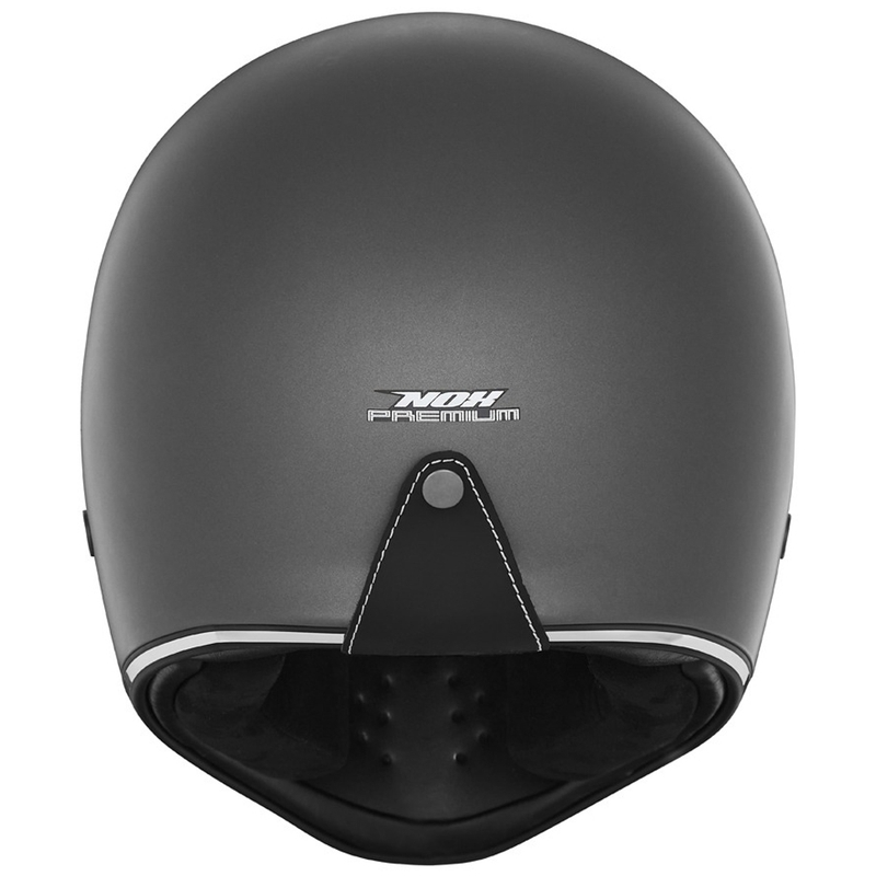 Integrēta motocikla ķivere NOX PREMIUM SEVENTY II titāna krāsā