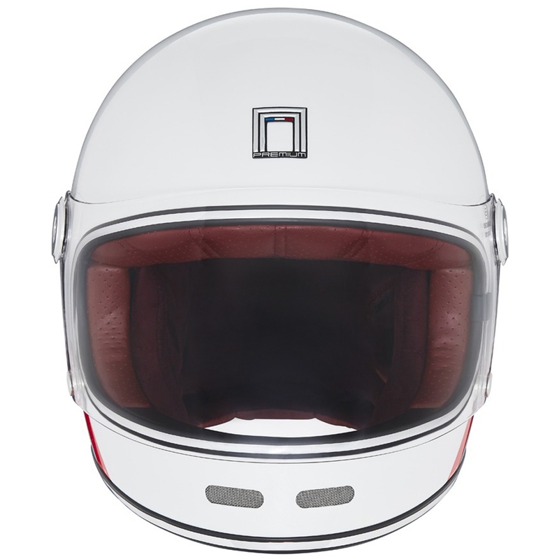 Integrālā motociklu ķivere NOX PREMIUM REVENGE balta-zilā-sarkana