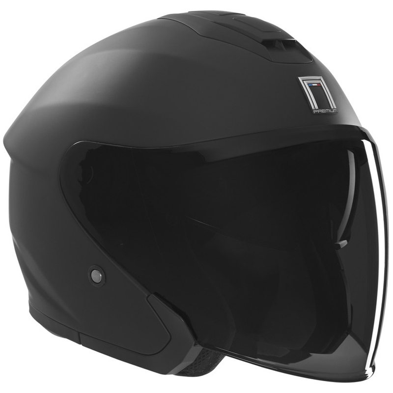 Atvērtā moto ķivere NOX PREMIUM SPY matēts melns