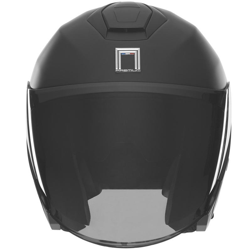 Atvērtā moto ķivere NOX PREMIUM SPY matēts melns
