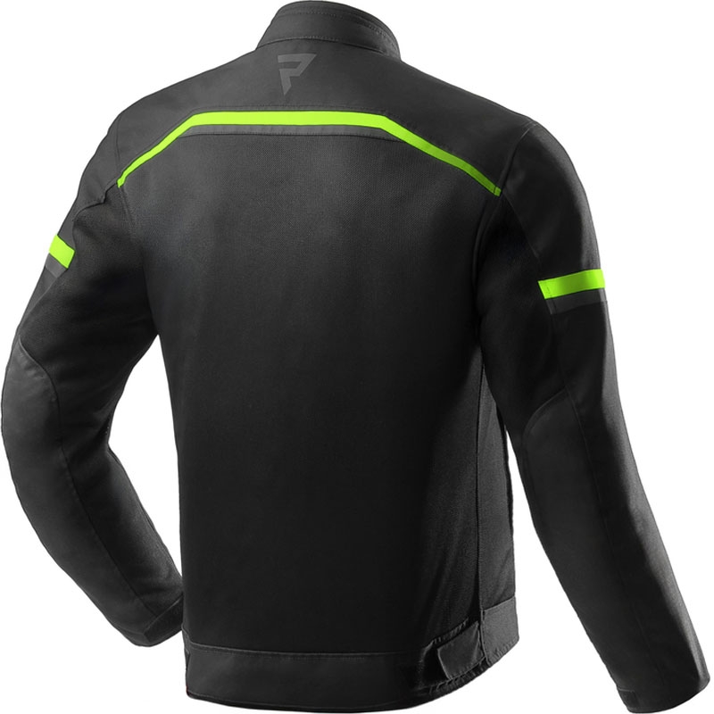 Rebelhorn Echo melni-fluo dzeltena motocikla jaka