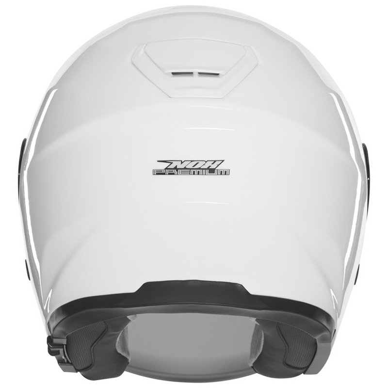 Atvērtā moto ķivere NOX PREMIUM SPY balta
